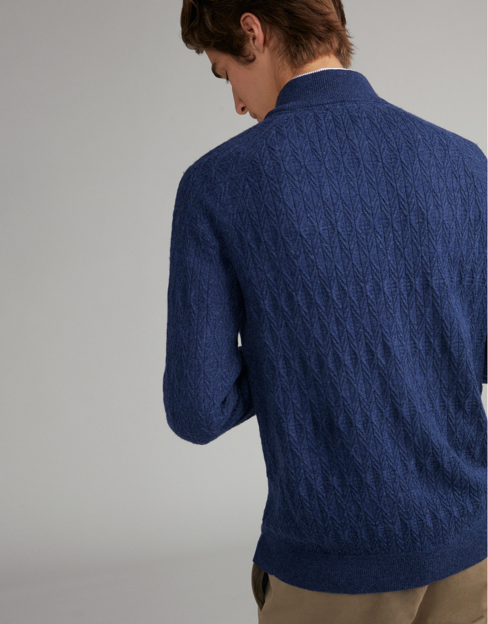 Chaqueta con coderas en color marino