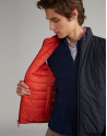 Orange/navy blue reversible vest