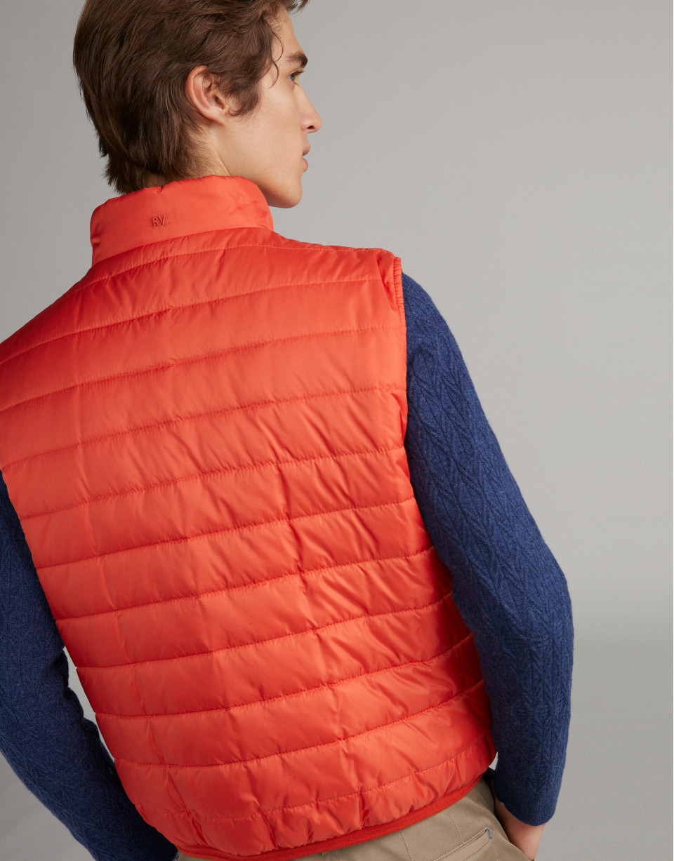 Chaleco reversible naranja/marino