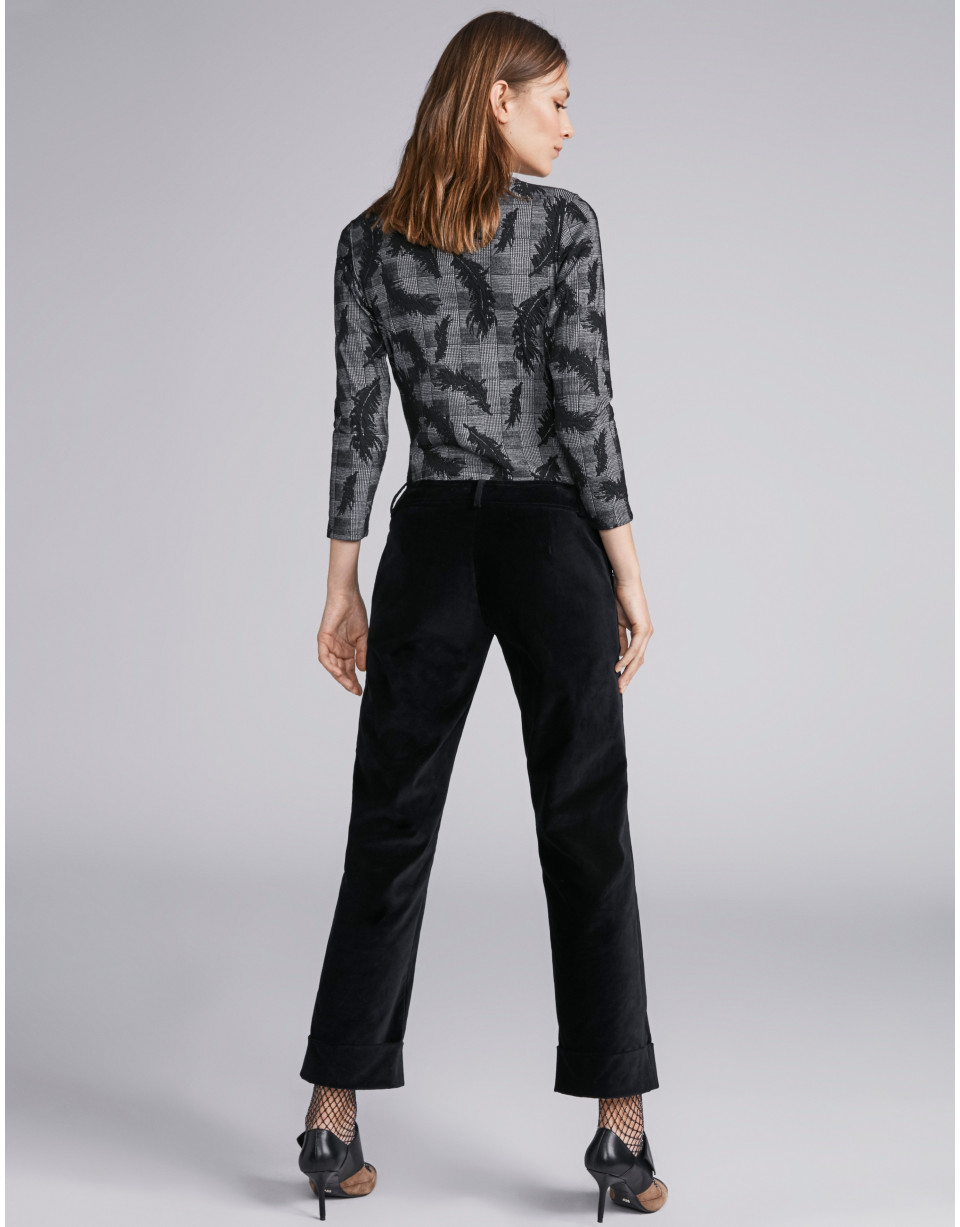 Pantalón pana negro