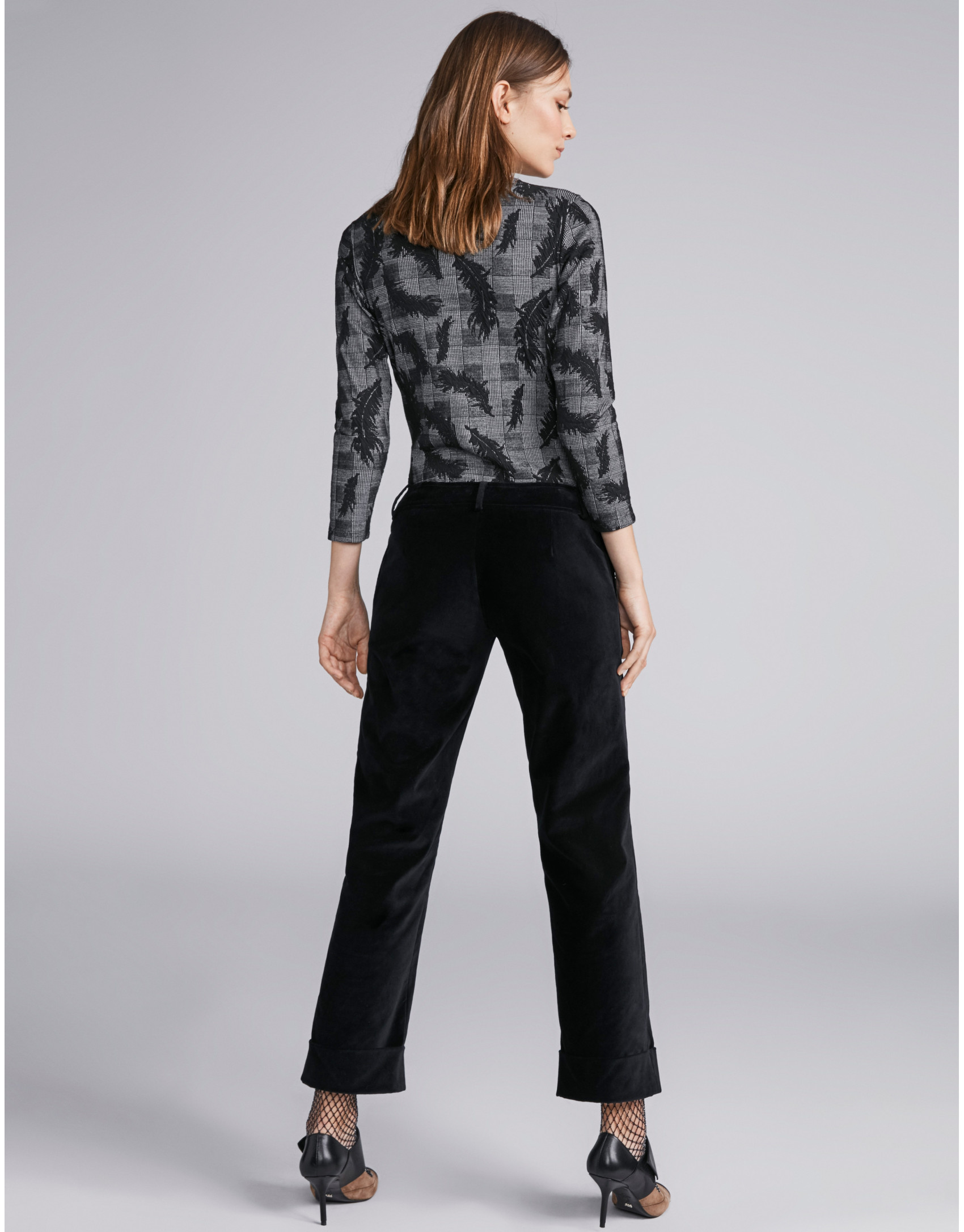 Pantalón pana negro
