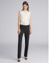 Pantalón recto negro