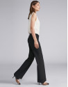 Black straight pants