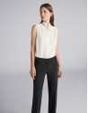 Black straight pants