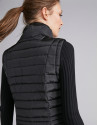 Black quilted vest