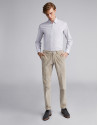 Pantalón pana gris claro