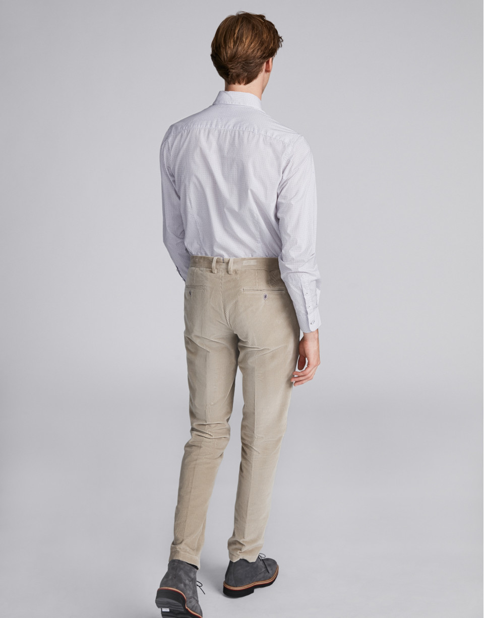 Light gray corduroy pants
