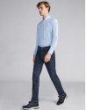 Pantalón vaquero azul lavado stone washed