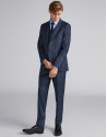 Dark gray, slim fit, wool suit
