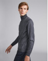 Gray sweater with crew neck 