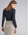 Falda lápiz pata de gallo beige