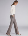 Brown glen plaid pants