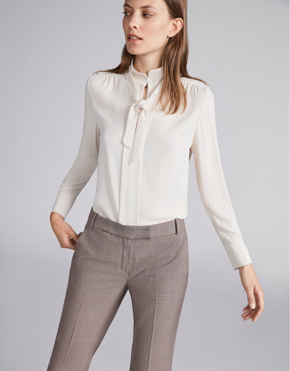 Brown glen plaid pants