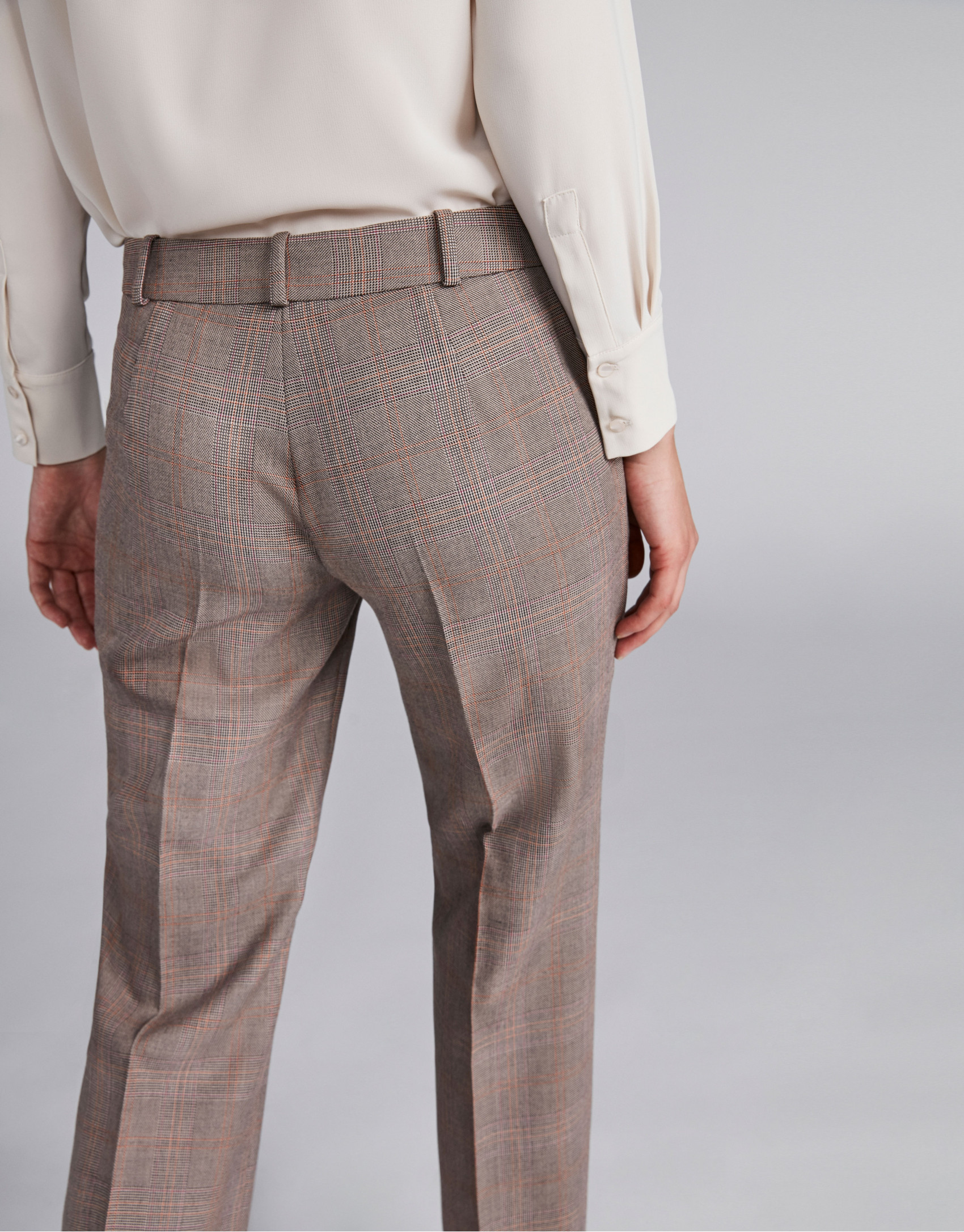Pantalón príncipe de gales marrón