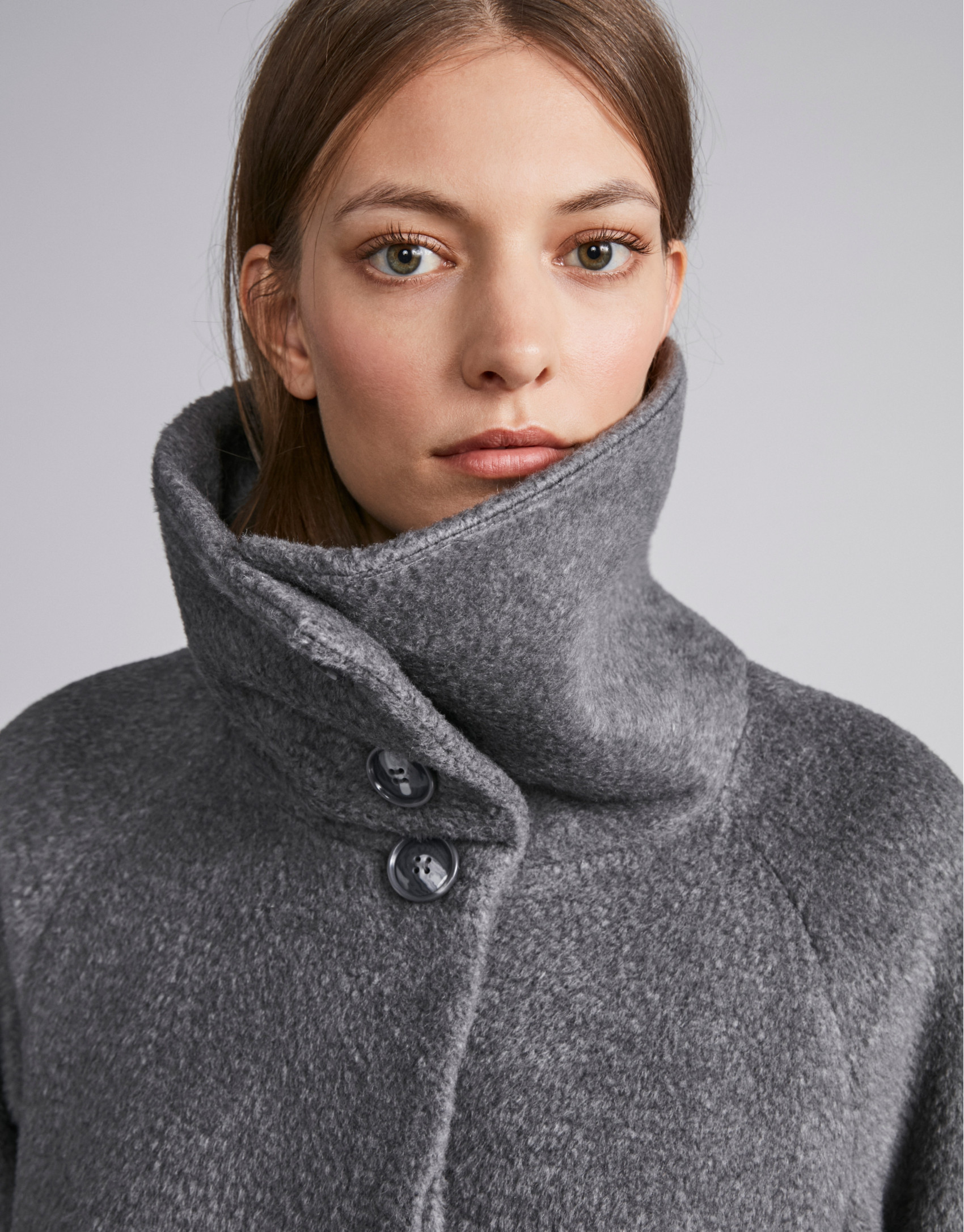 Gray cloth coat