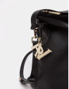 Bolso Ava de hombro negro patchwork