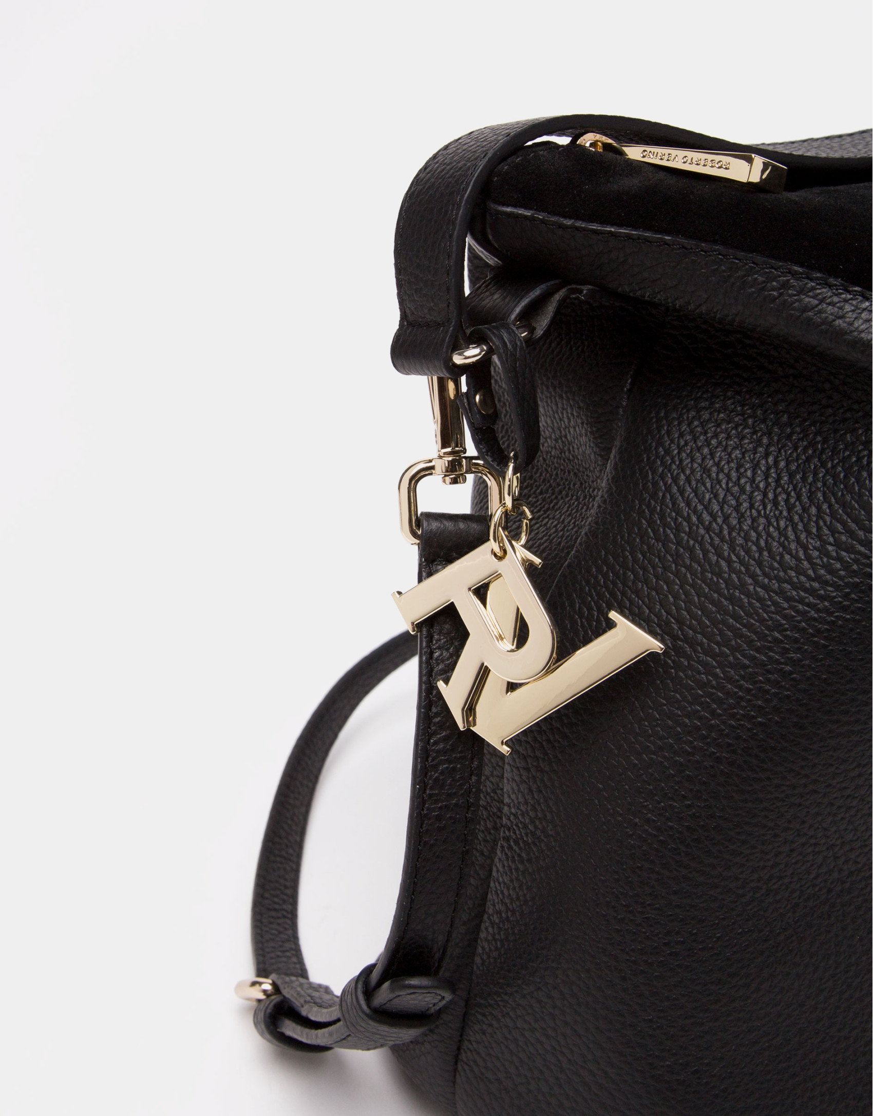 Black Ava patchwork shoulder bag