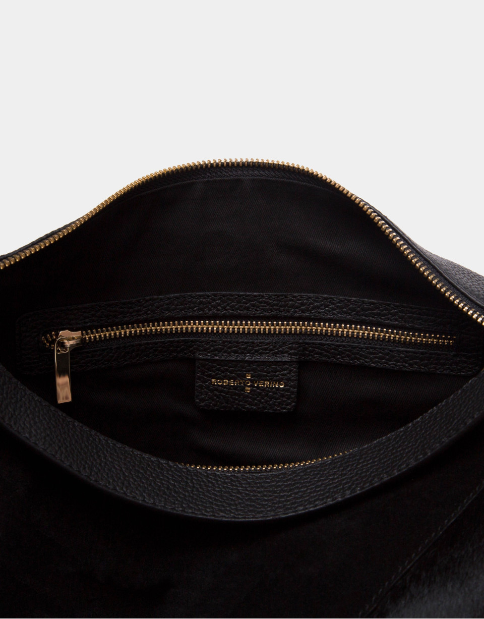 Black Ava patchwork shoulder bag