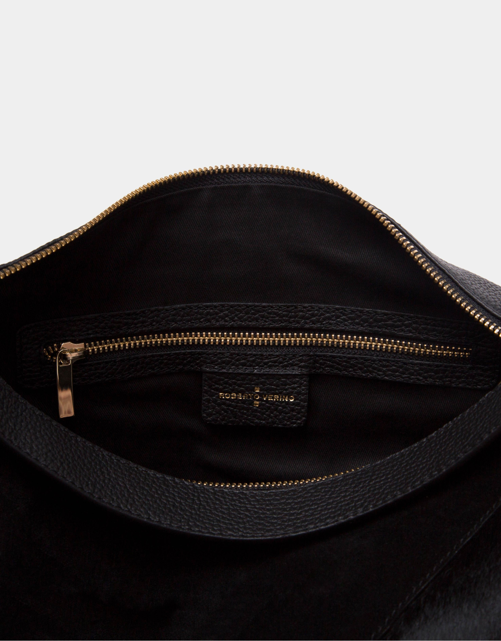 Black Ava patchwork shoulder bag
