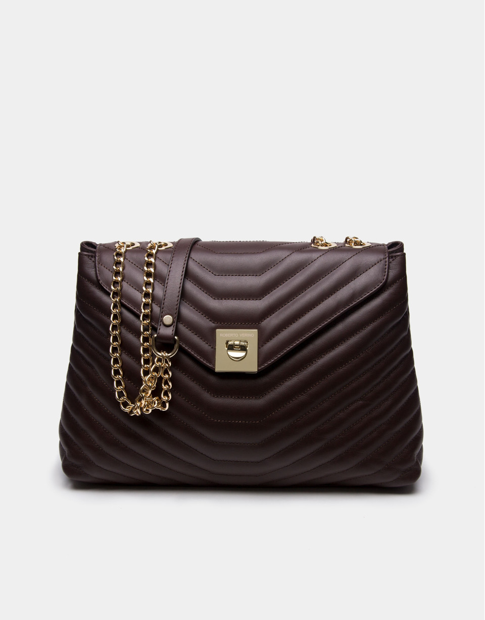 Bolso de hombro Ginger piel marrón