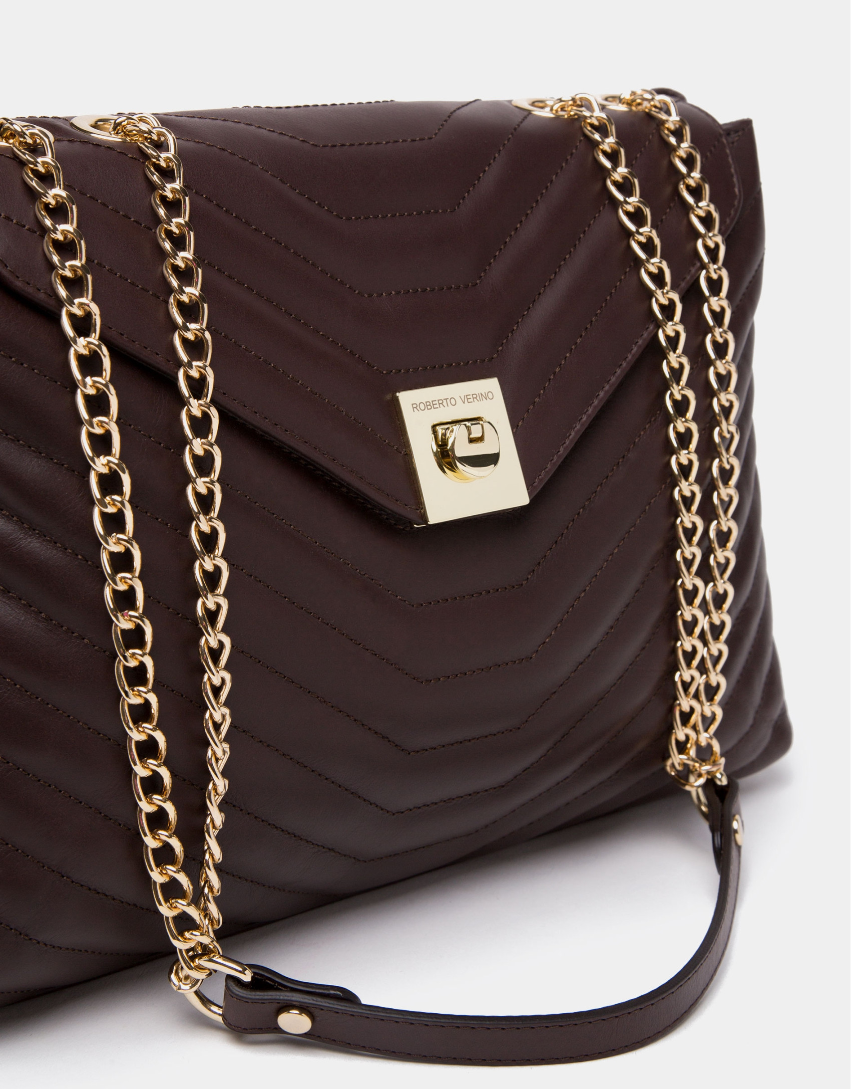 Bolso de hombro Ginger piel marrón