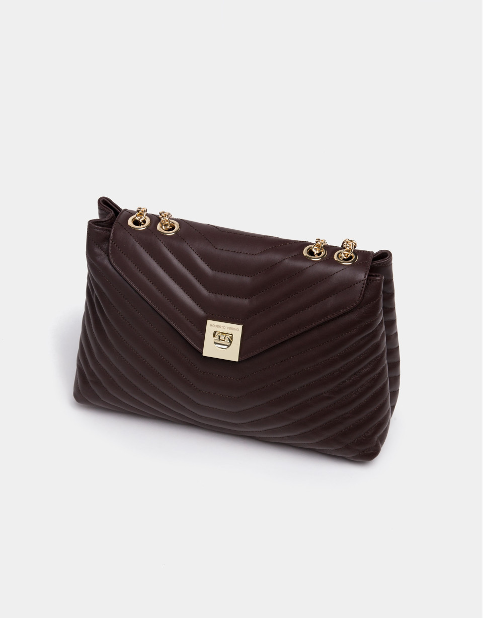 Bolso de hombro Ginger piel marrón