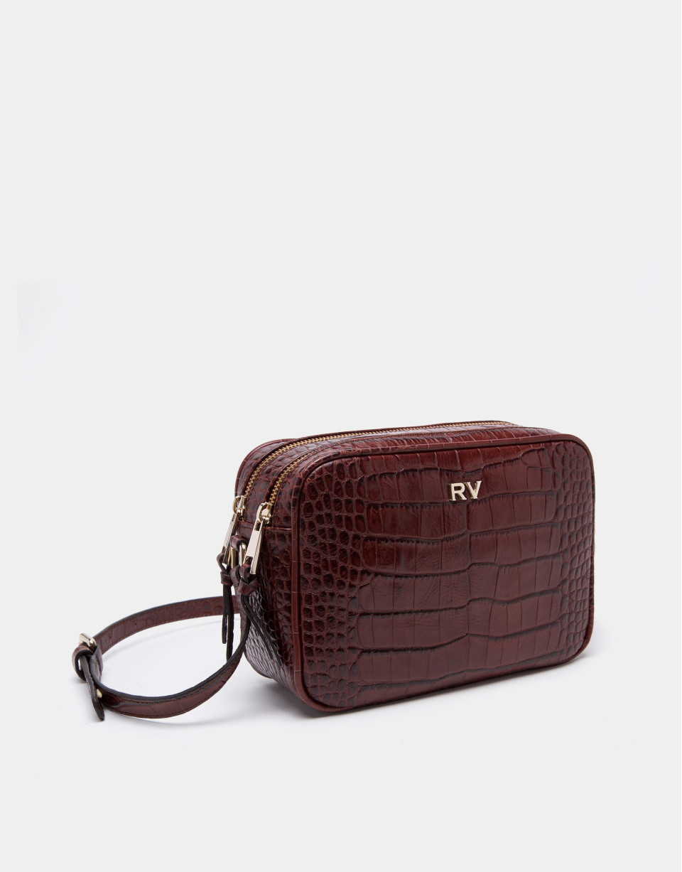 Bolso bandolera Taylor coco burdeos