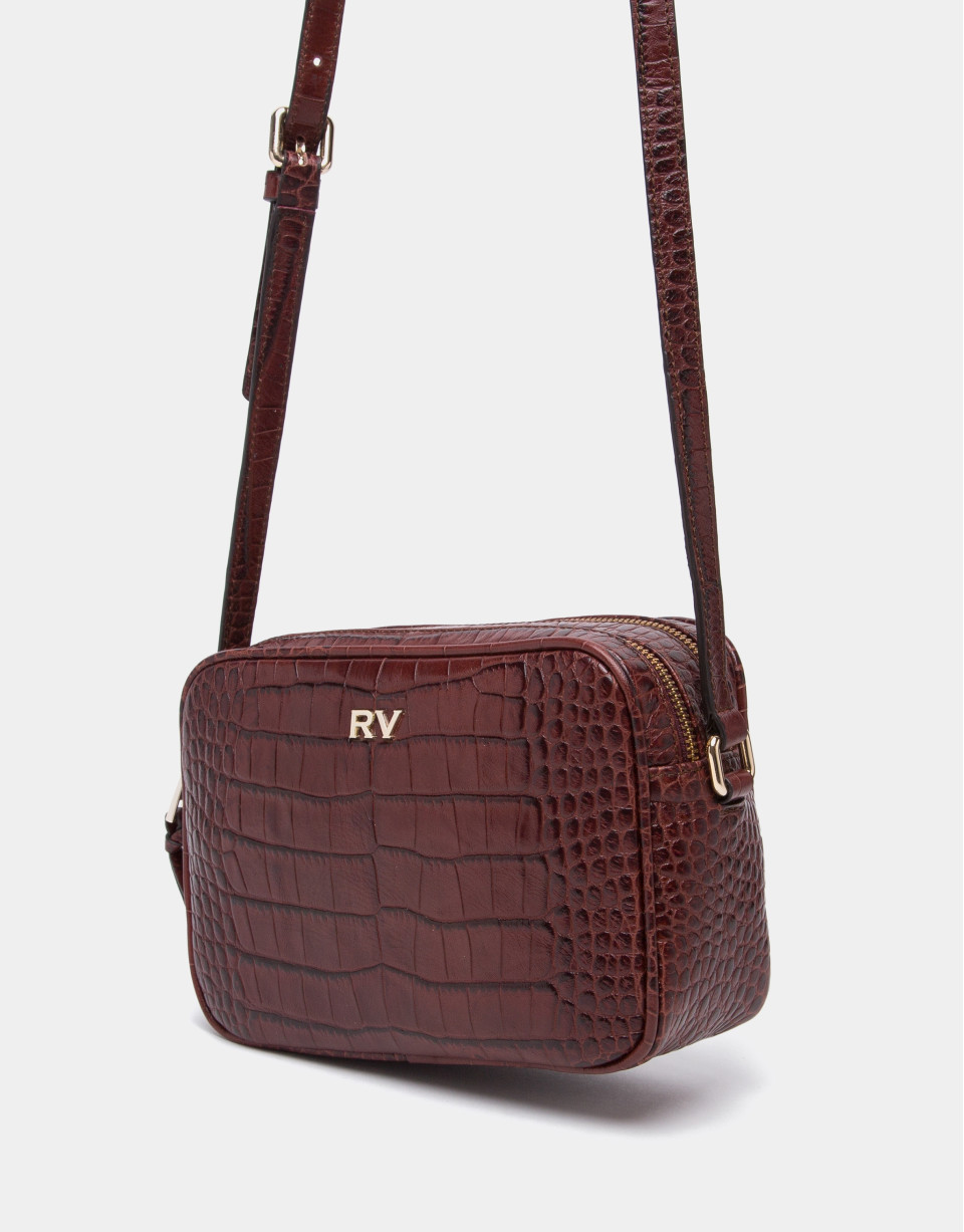 Bolso bandolera Taylor coco burdeos
