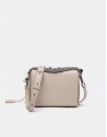 Bolso cofre Trunk piel beige