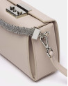 Beige leather Trunk handbag