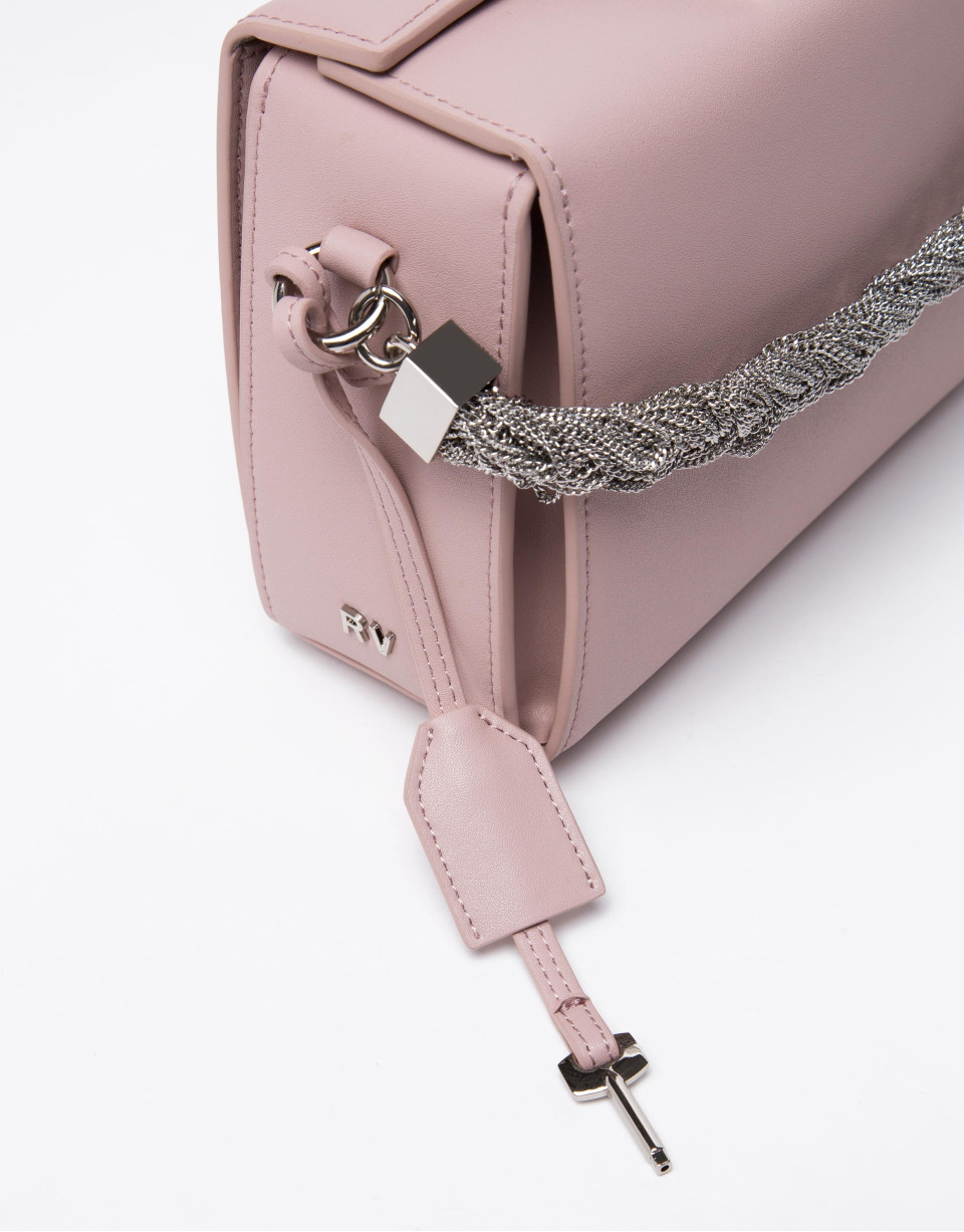 Pink leather Trunk handbag