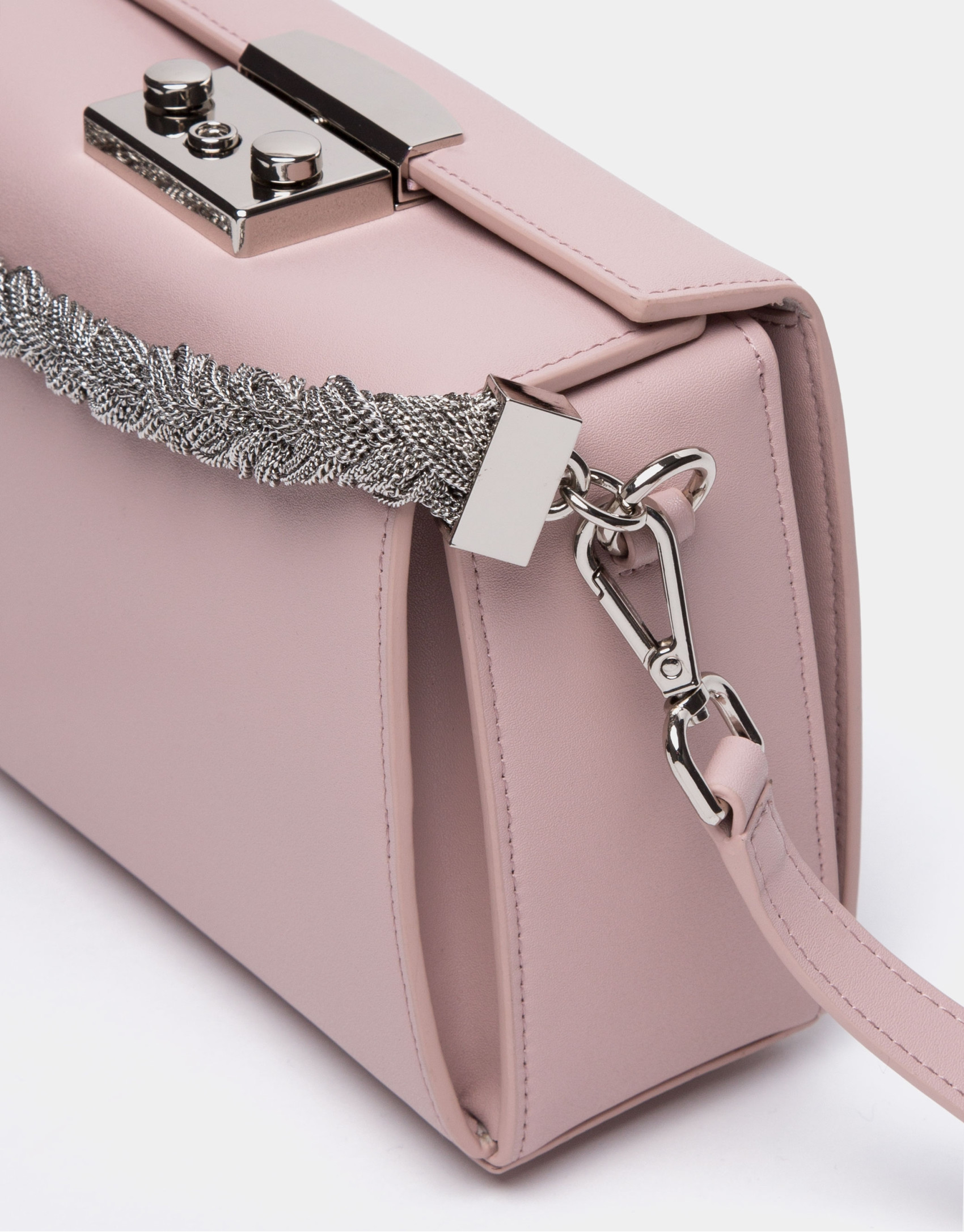 Pink leather Trunk handbag