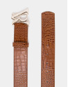 Hazel alligator leather belt