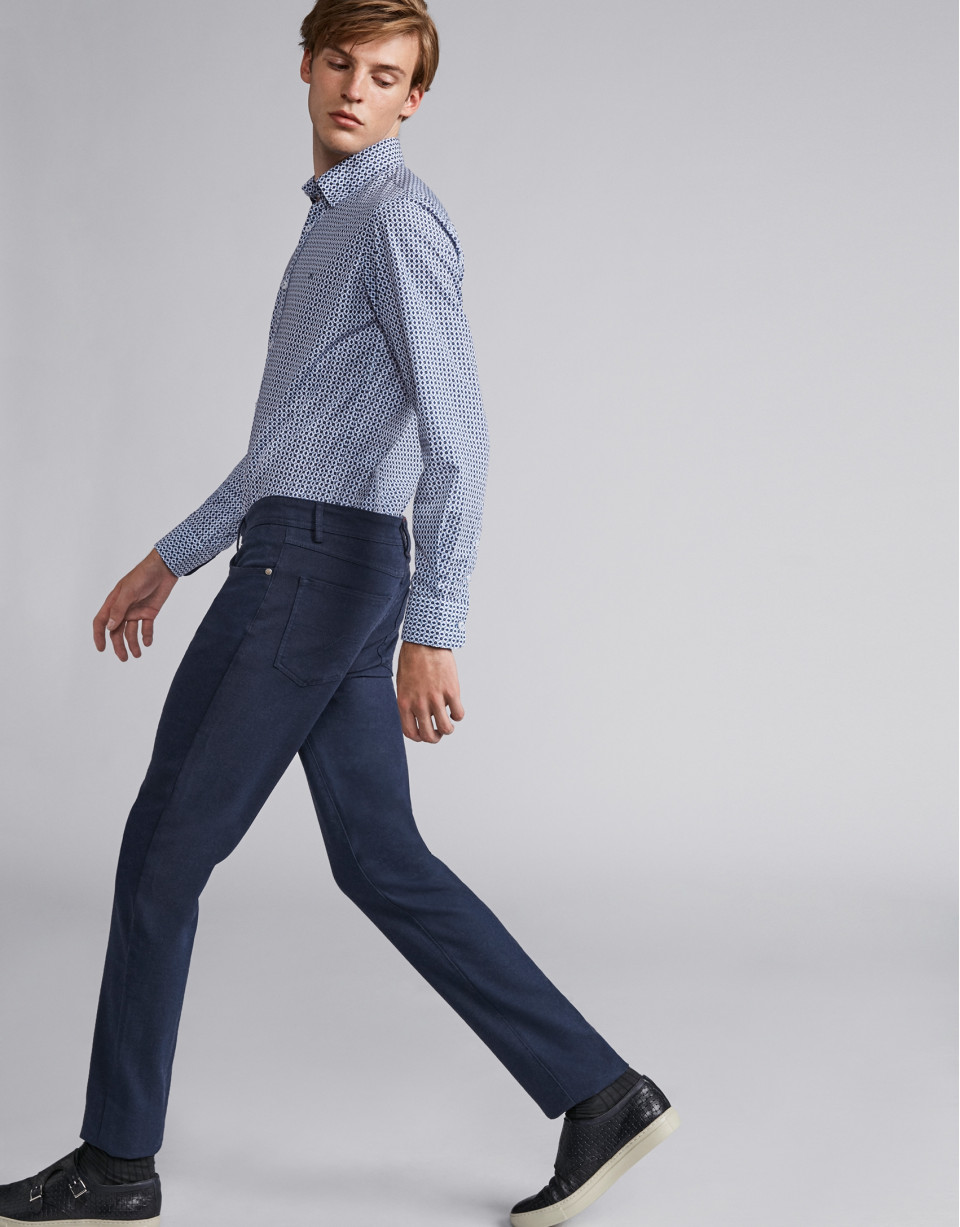 Pantalón cinco bolsillos azul
