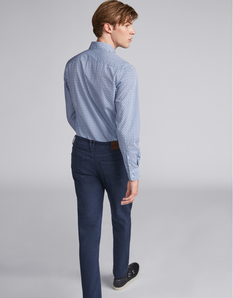 Pantalón cinco bolsillos azul