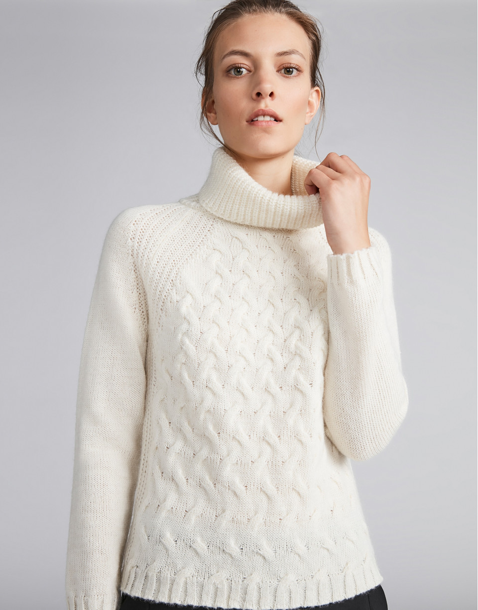Jersey punto ochos blanco