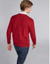 Red wool V-neck sweater