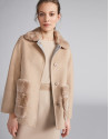 Beige, double-faced jacket