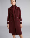 Burgundy sailor coat
