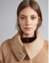 Abrigo de paño beige
