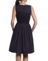 Vestido algodón azul marino
