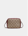 Bolso bandolera Taylor lona burdeos