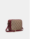 Bolso bandolera Taylor lona burdeos