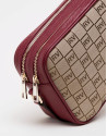Bolso bandolera Taylor lona burdeos