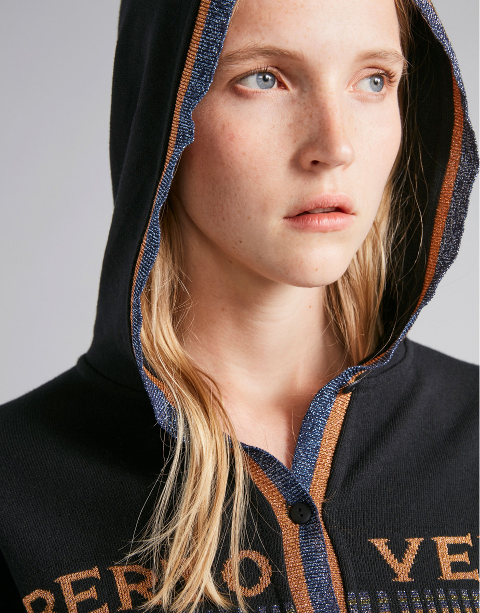 Sudadera de punto con capucha