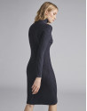 Vestido de punto canalé marino