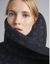 Navy blue short coat