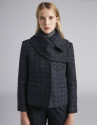 Navy blue short coat