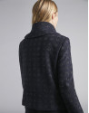 Navy blue short coat