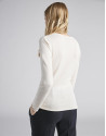 Ivory sweater with round neck